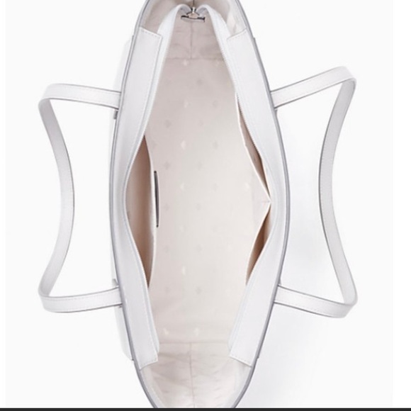 NWT ♠️ Kate Spade ♠️ Platinum gray tote with matching slim bifold wallet - Picture 4 of 6